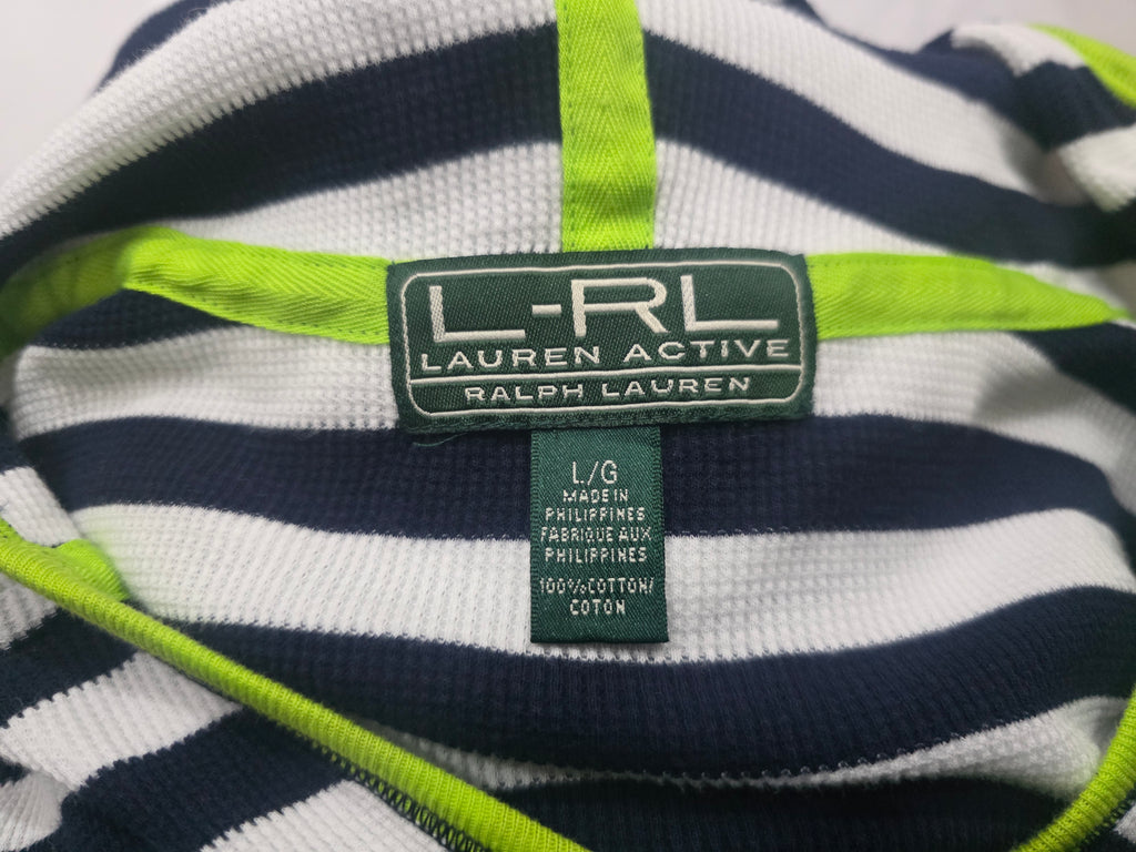 Sudadera Ralph Lauren Active Mujer Talla Grande Blanco/azul