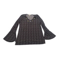 Blusa Michael Kors De Mujer Manga Larga Amplia Roja/cafe