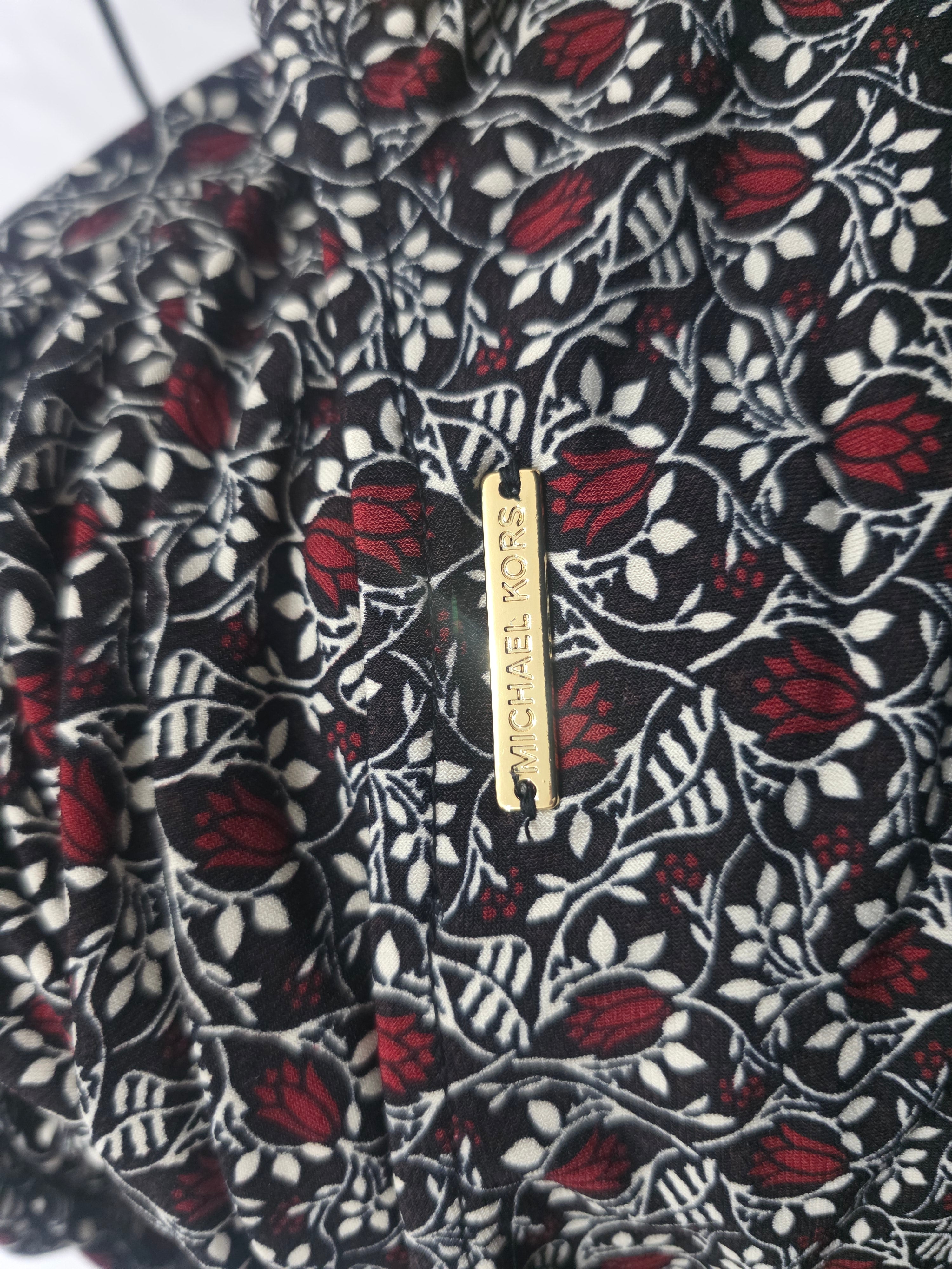Blusa Michael Kors De Mujer Manga Larga Amplia Roja/cafe