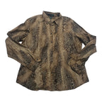 Camisa Ralph Lauren Extra Grande Cafe Animal Print