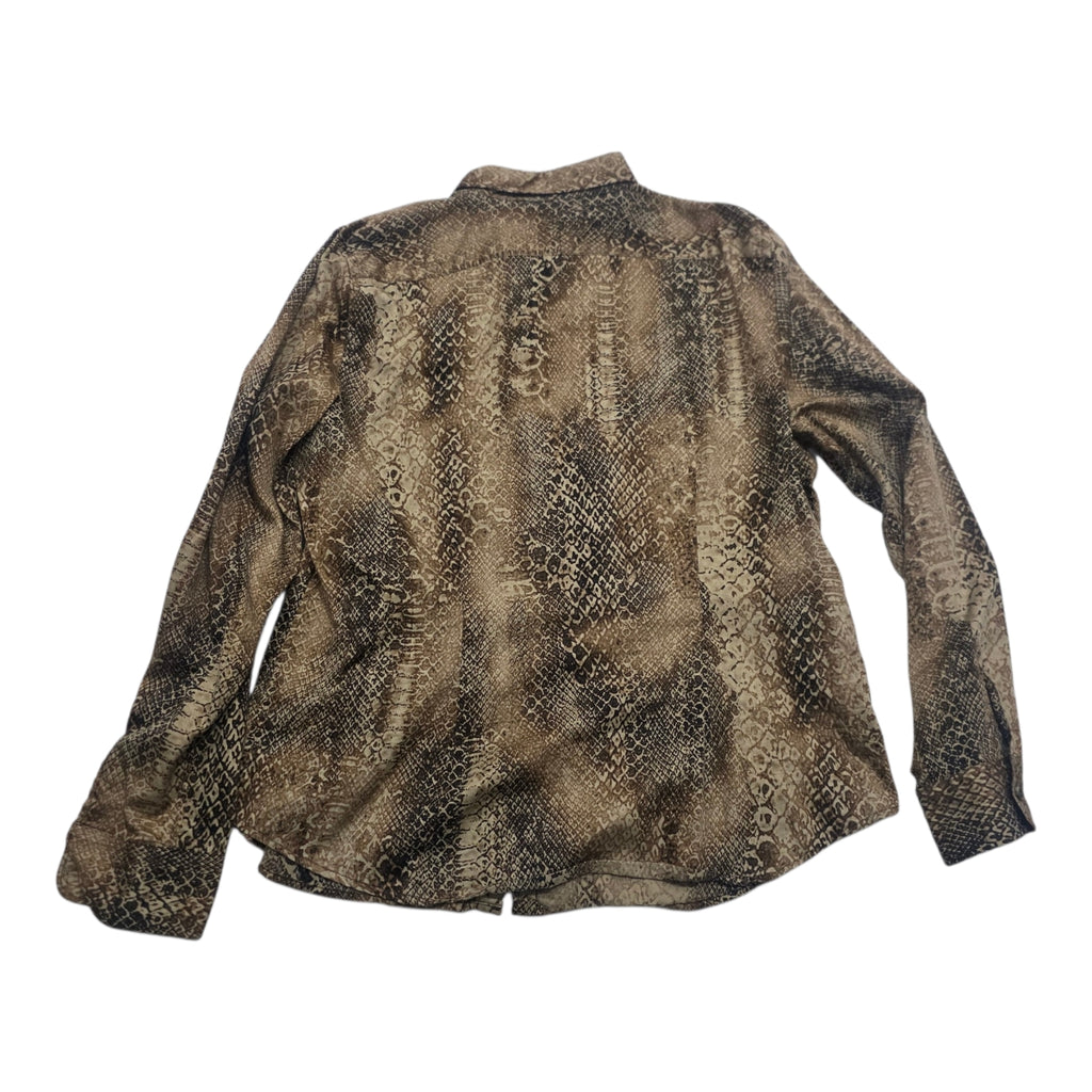 Camisa Ralph Lauren Extra Grande Cafe Animal Print