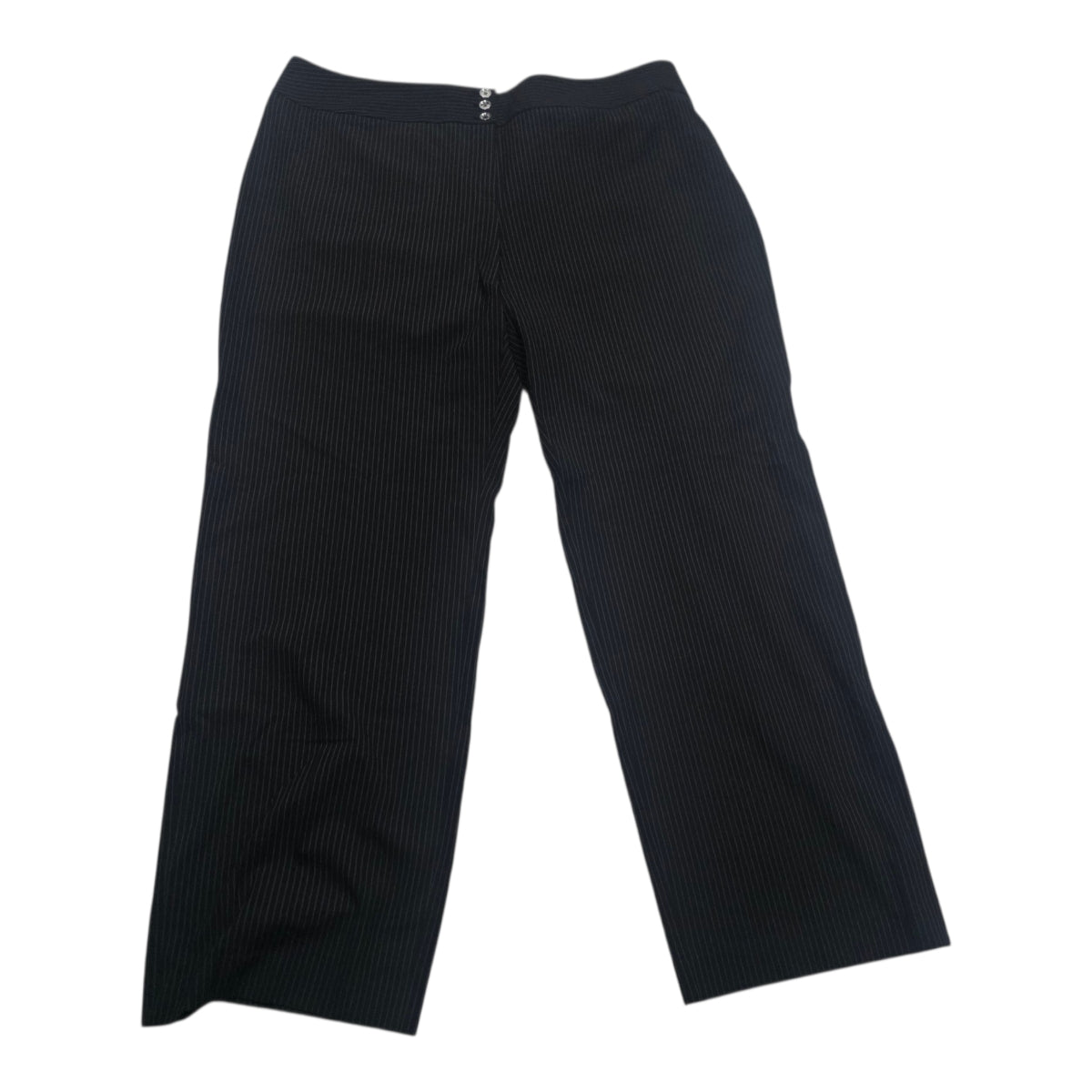 Pantalon Michael Kors Talla 20w De Vestir Negro Con Gris