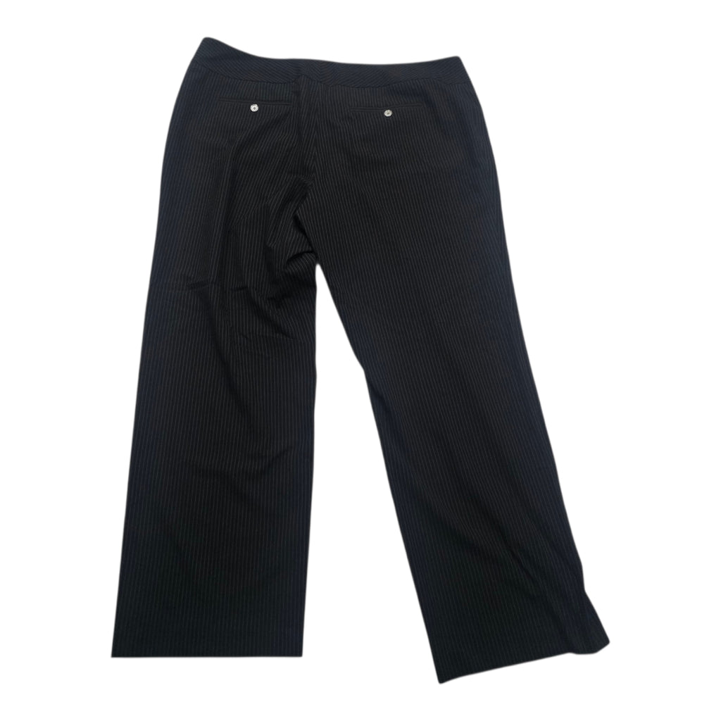 Pantalon Michael Kors Talla 20w De Vestir Negro Con Gris