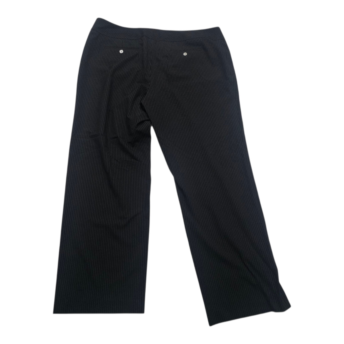 Pantalon Michael Kors Talla 20w De Vestir Negro Con Gris