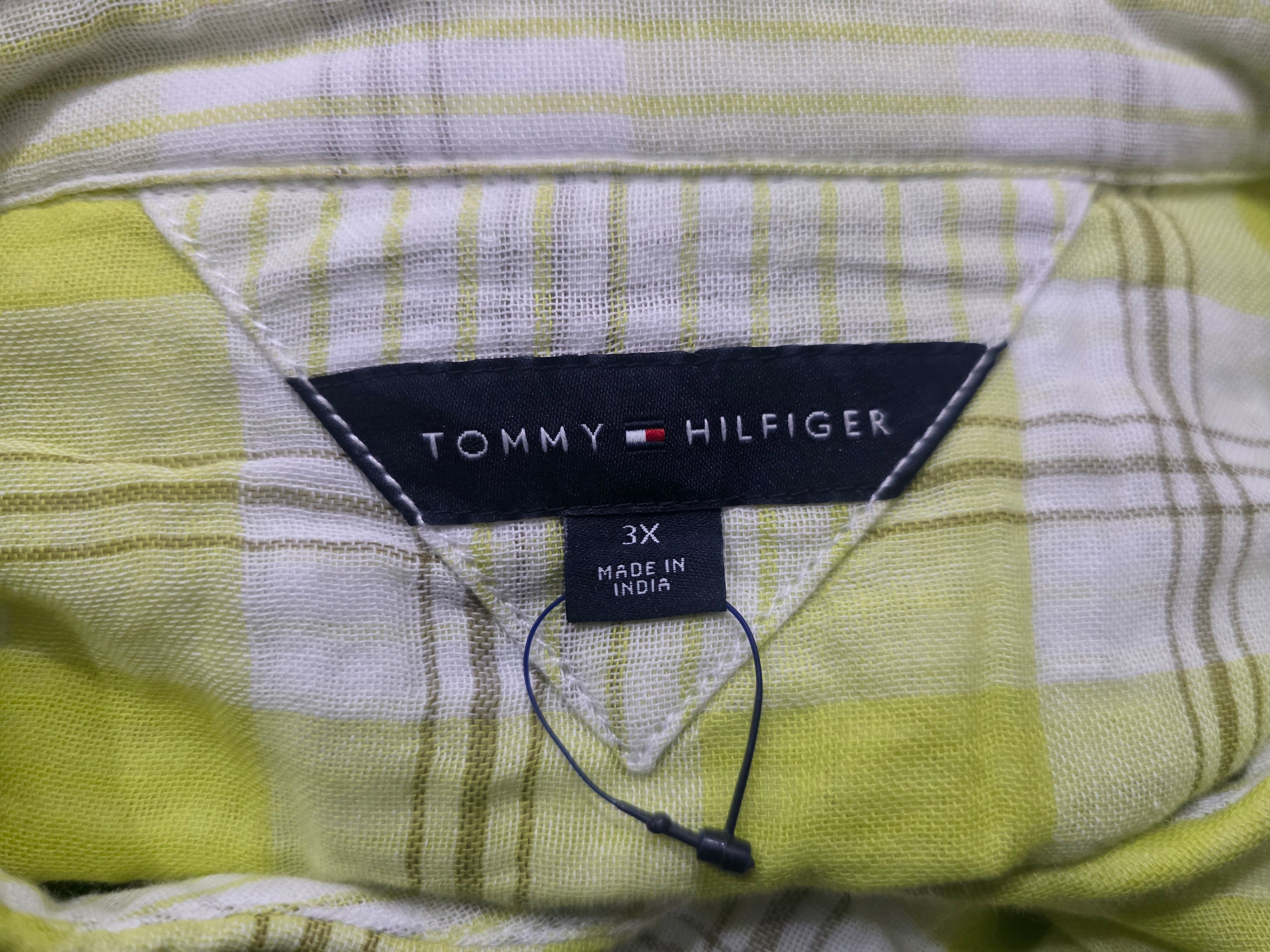 Camisa Mujer Tommy Hilfiger Talla 3x Color Verde Manga Corta