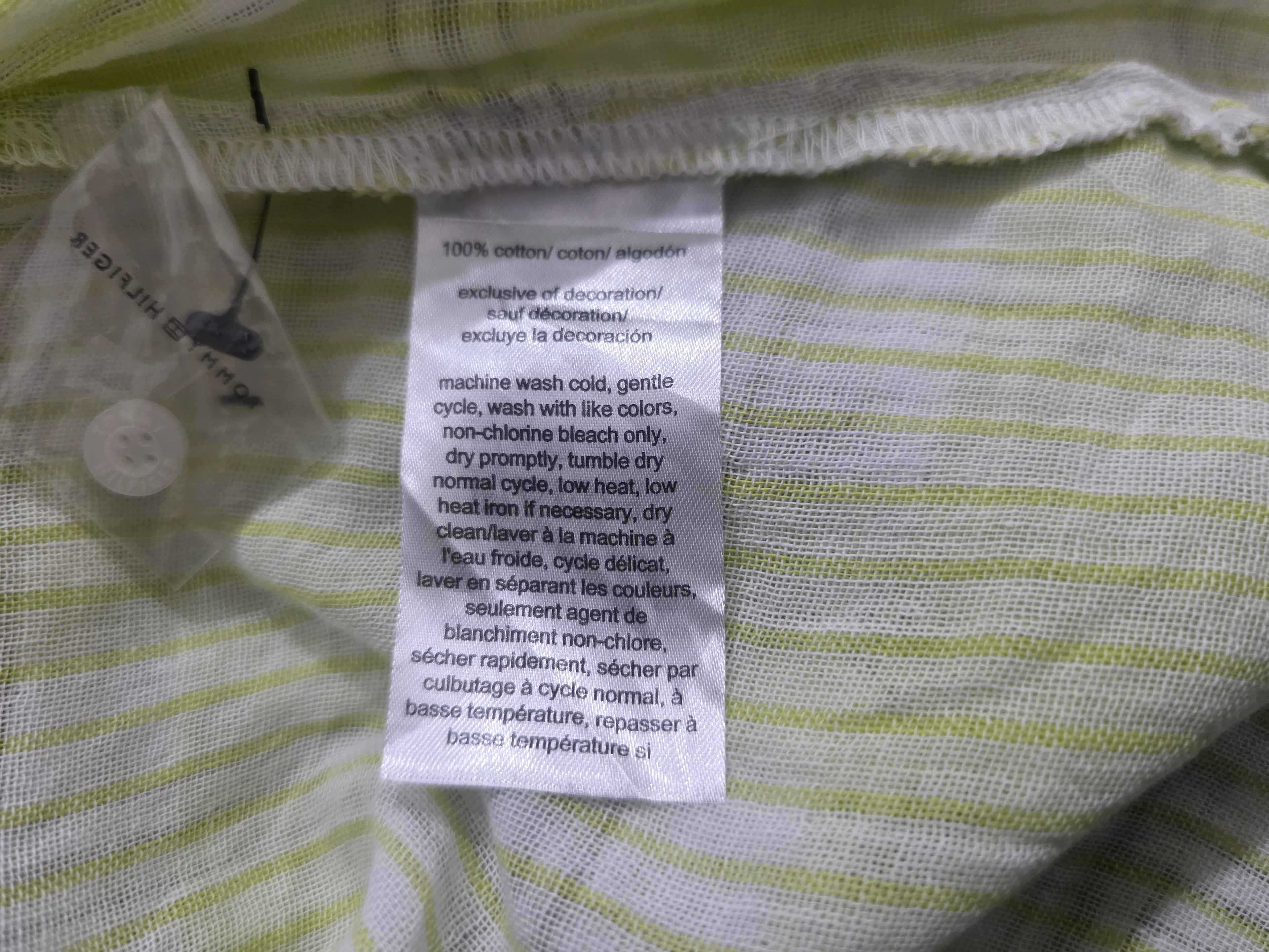 Camisa Mujer Tommy Hilfiger Talla 3x Color Verde Manga Corta