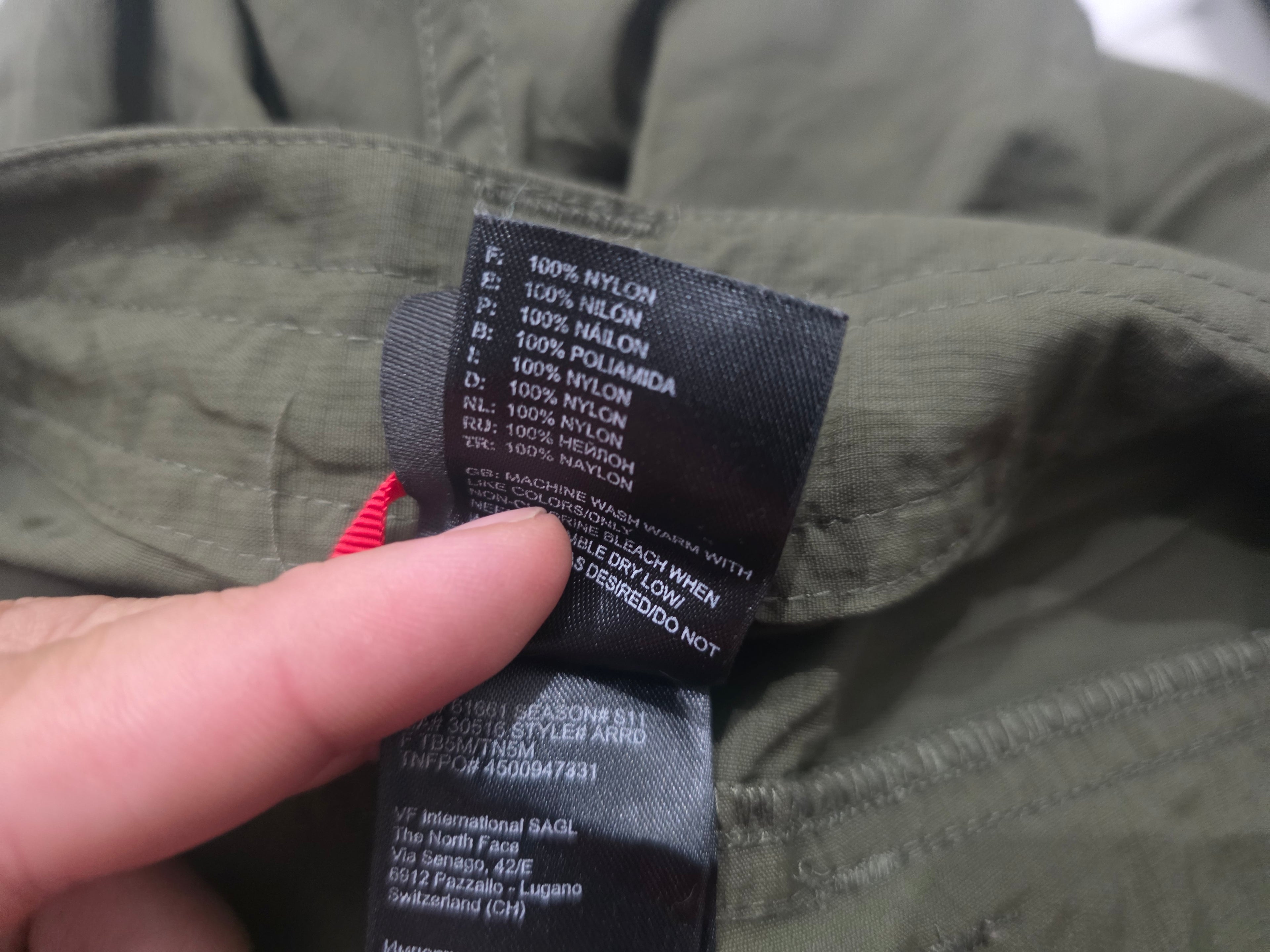 Pantalon The North Face Talla 2 Color Verde Oscuro