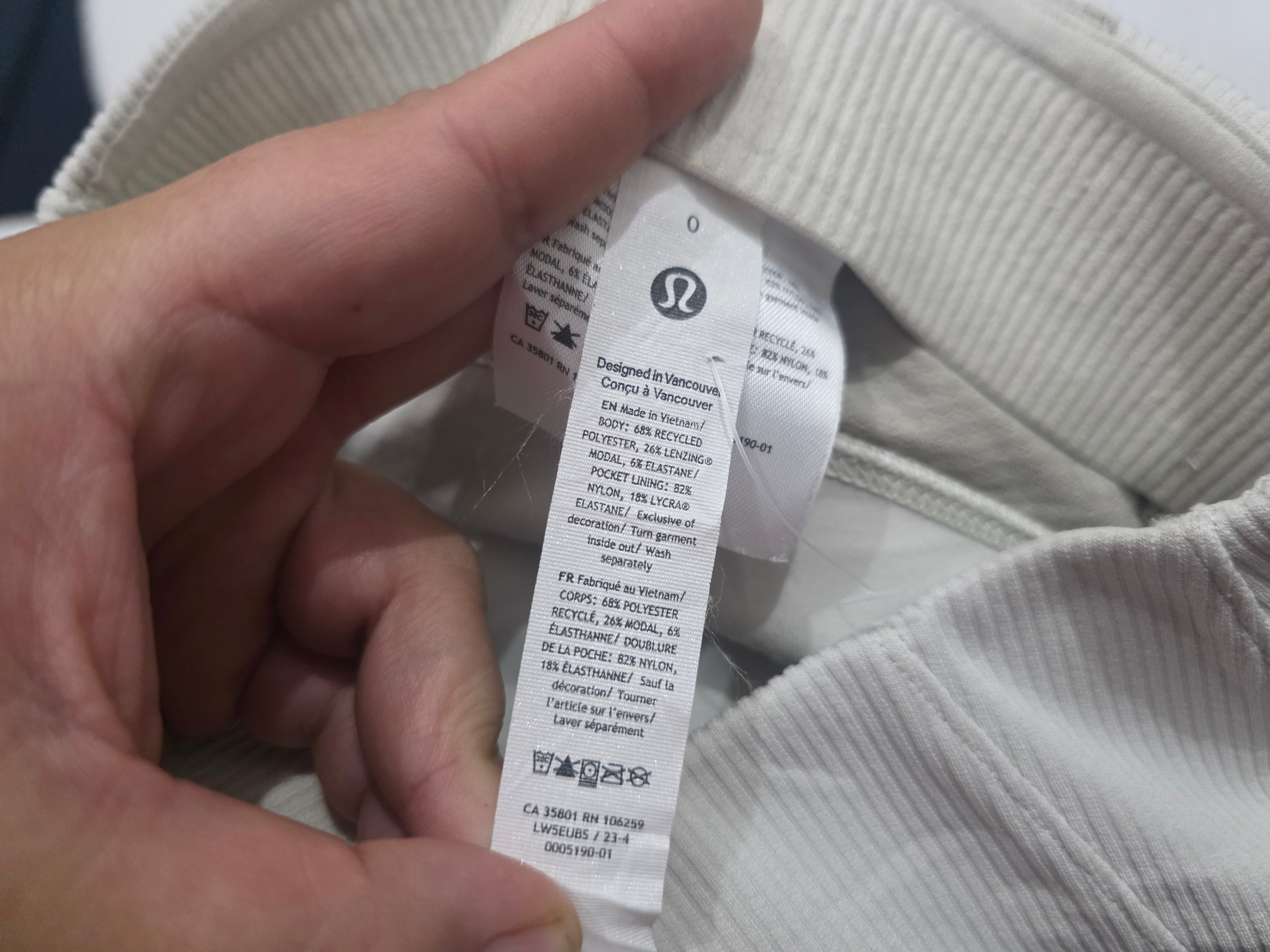 Legging Acampanado Lululemon Talla 0 Color Gris