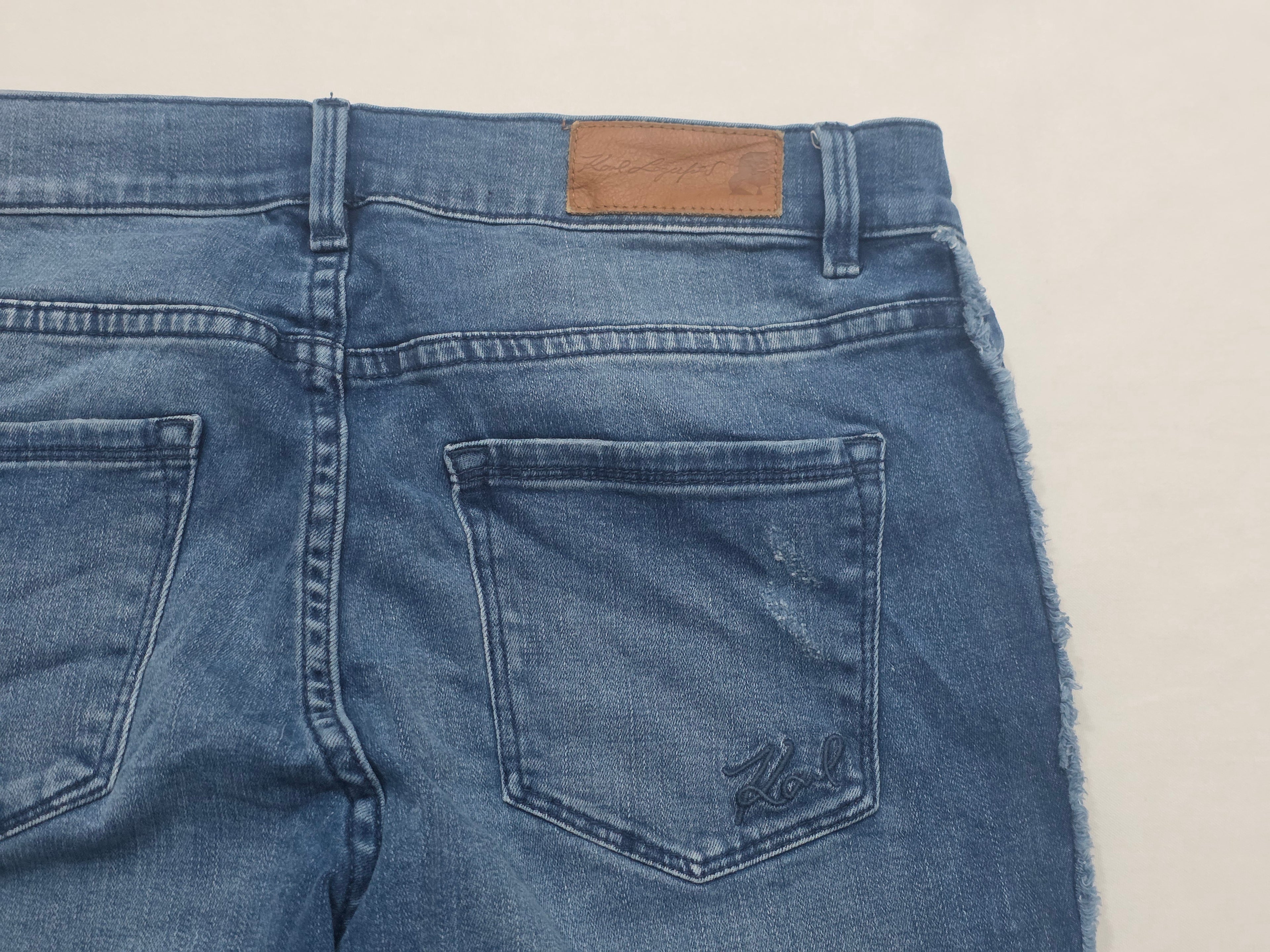 Pantalon Karl Lagerfeld De Mujer Talla 6 De Mezclilla Azul