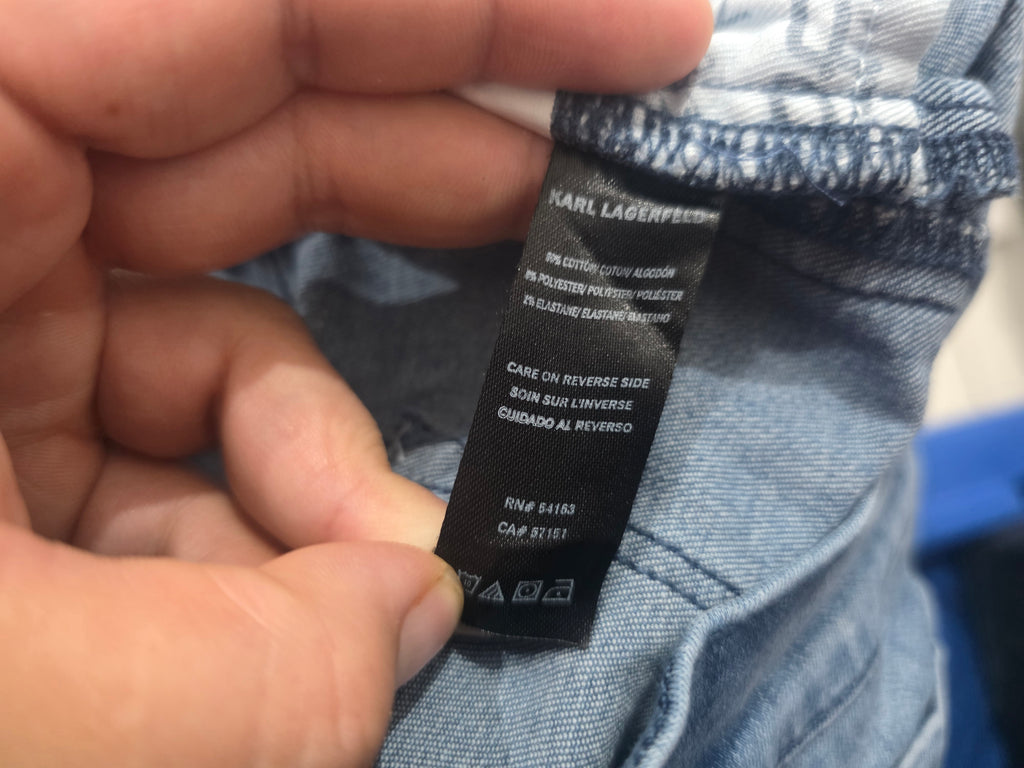 Pantalon Karl Lagerfeld De Mujer Talla 6 De Mezclilla Azul