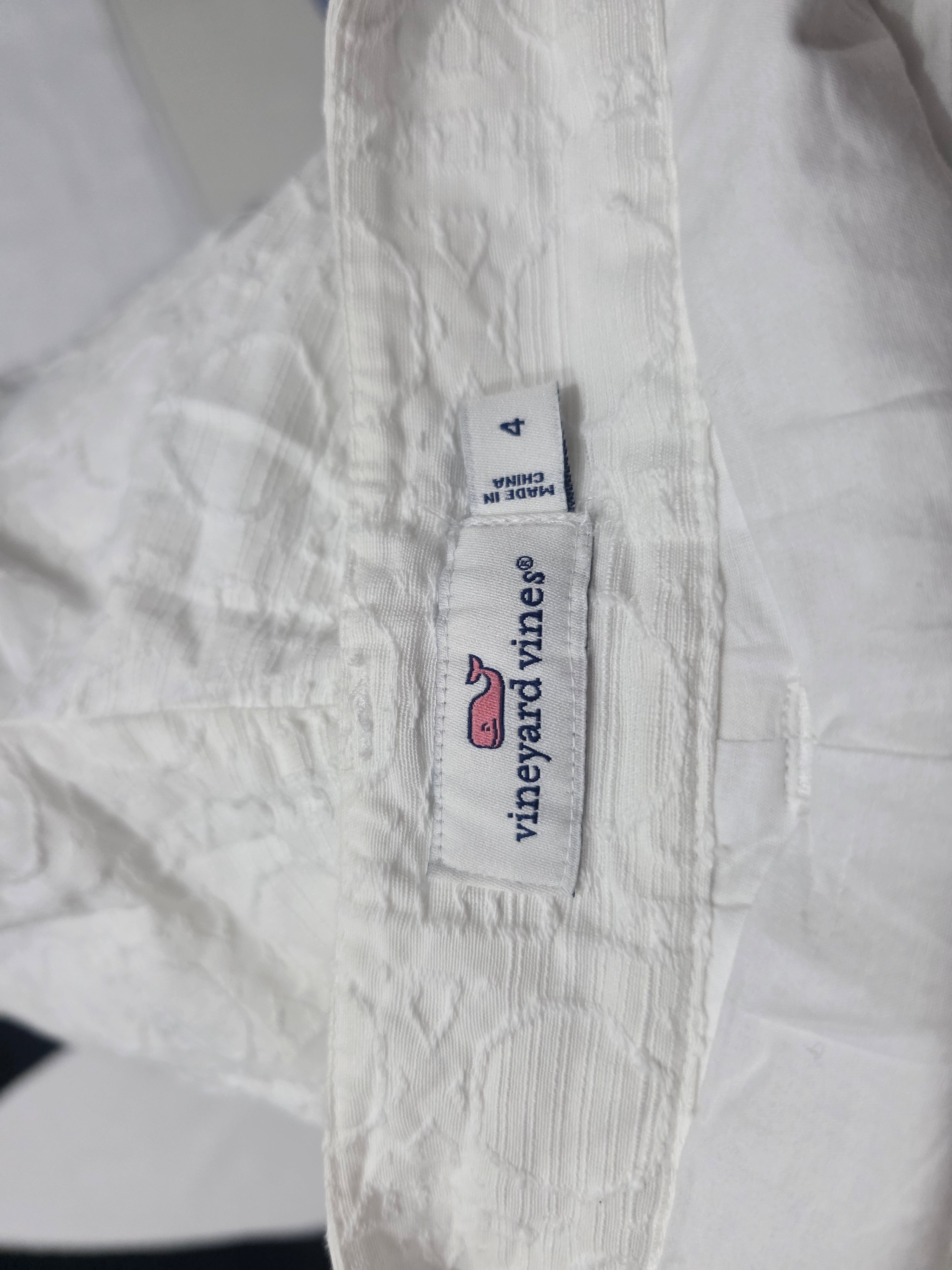 Short Vineyard Vines Color Blanco De Mujer Talla 4