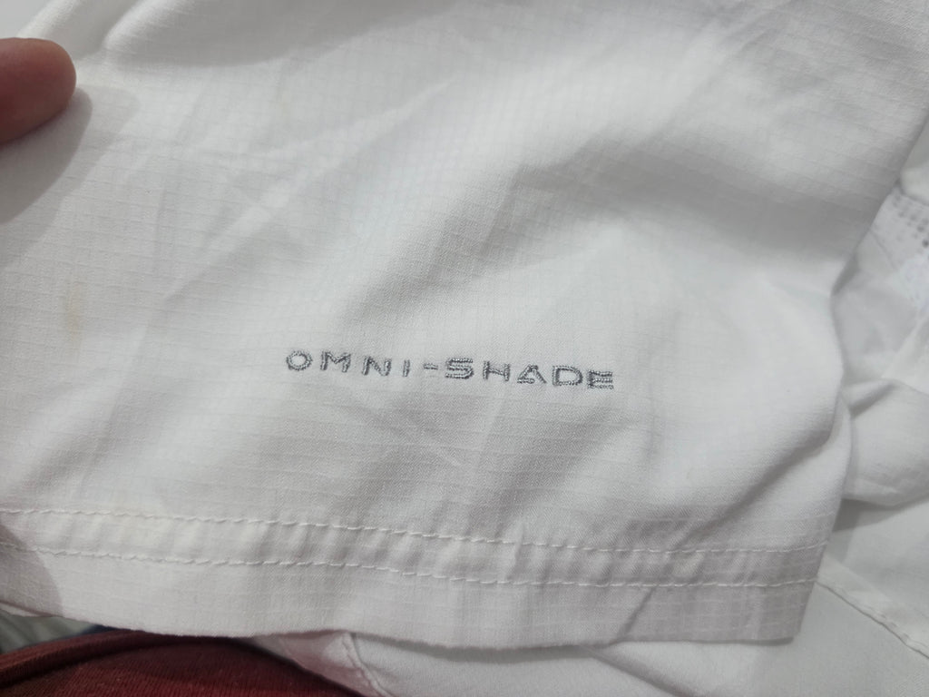 Camisa Columbia Pfg Color Blanco De Mujer Talla Chica