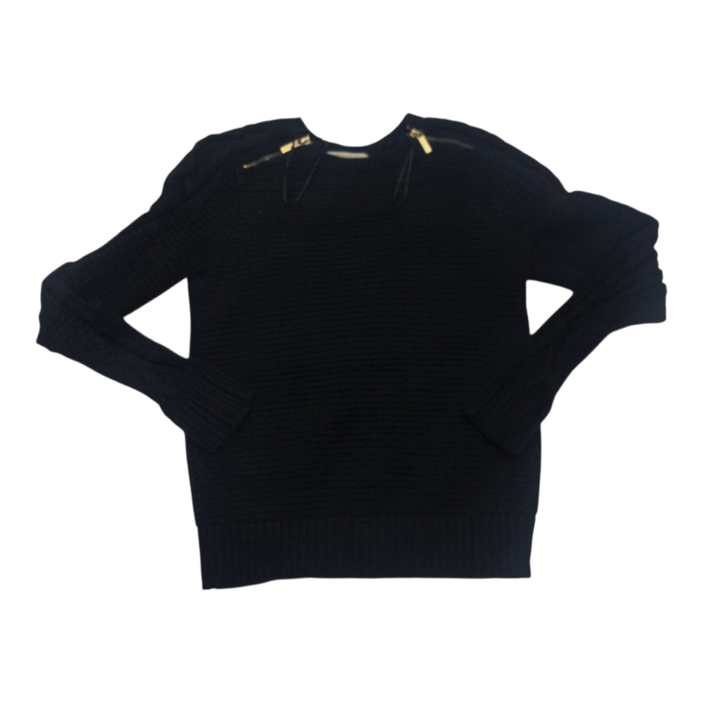 Sueter Michael Kors Chico Color Negro Con Cierres Dorados