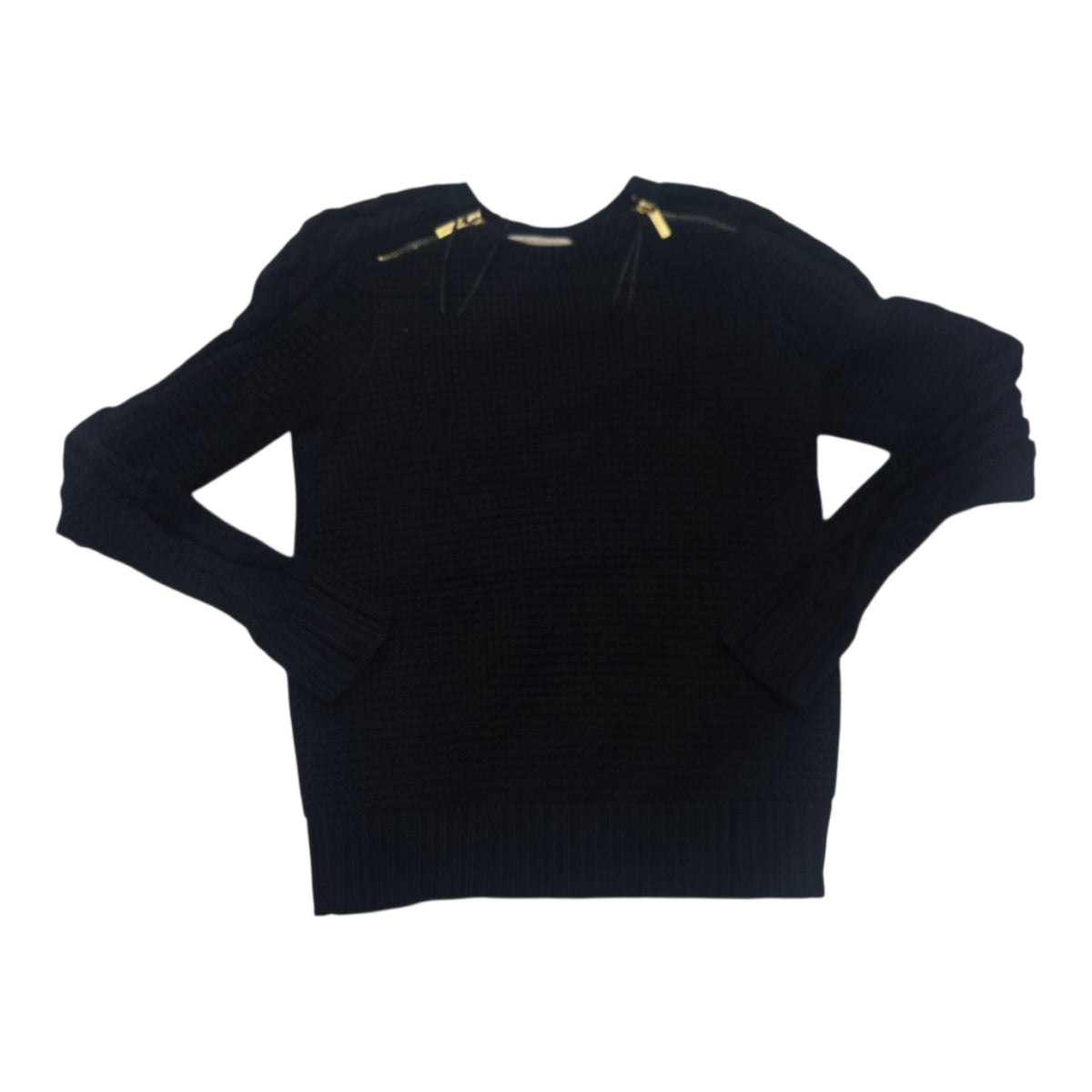 Sueter Michael Kors Chico Color Negro Con Cierres Dorados