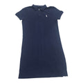 Vestido Polo Ralph Lauren Chico The Mesh Azul Poni Blanco