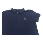 Vestido Polo Ralph Lauren Chico The Mesh Azul Poni Blanco