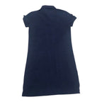 Vestido Polo Ralph Lauren Chico The Mesh Azul Poni Blanco