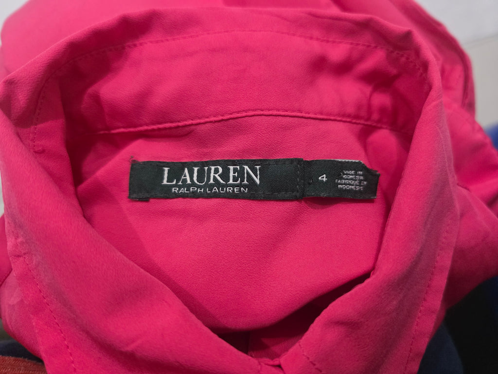 Camisa Sin Mangas Ralph Lauren De Mujer Talla 4 Rosa
