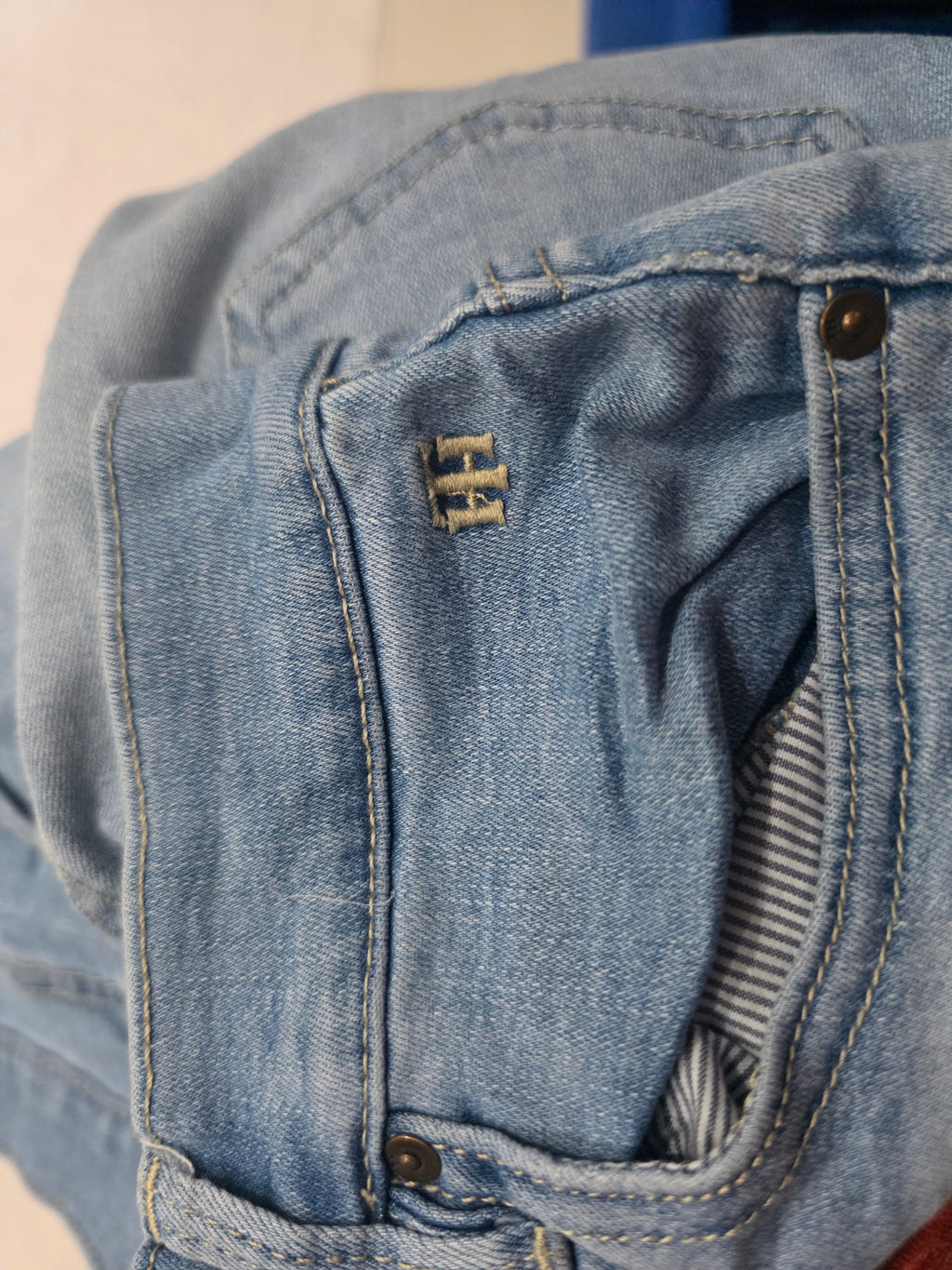 Short De Mezclilla Tommy Hilfiger De Mujer Talla 10 Azul