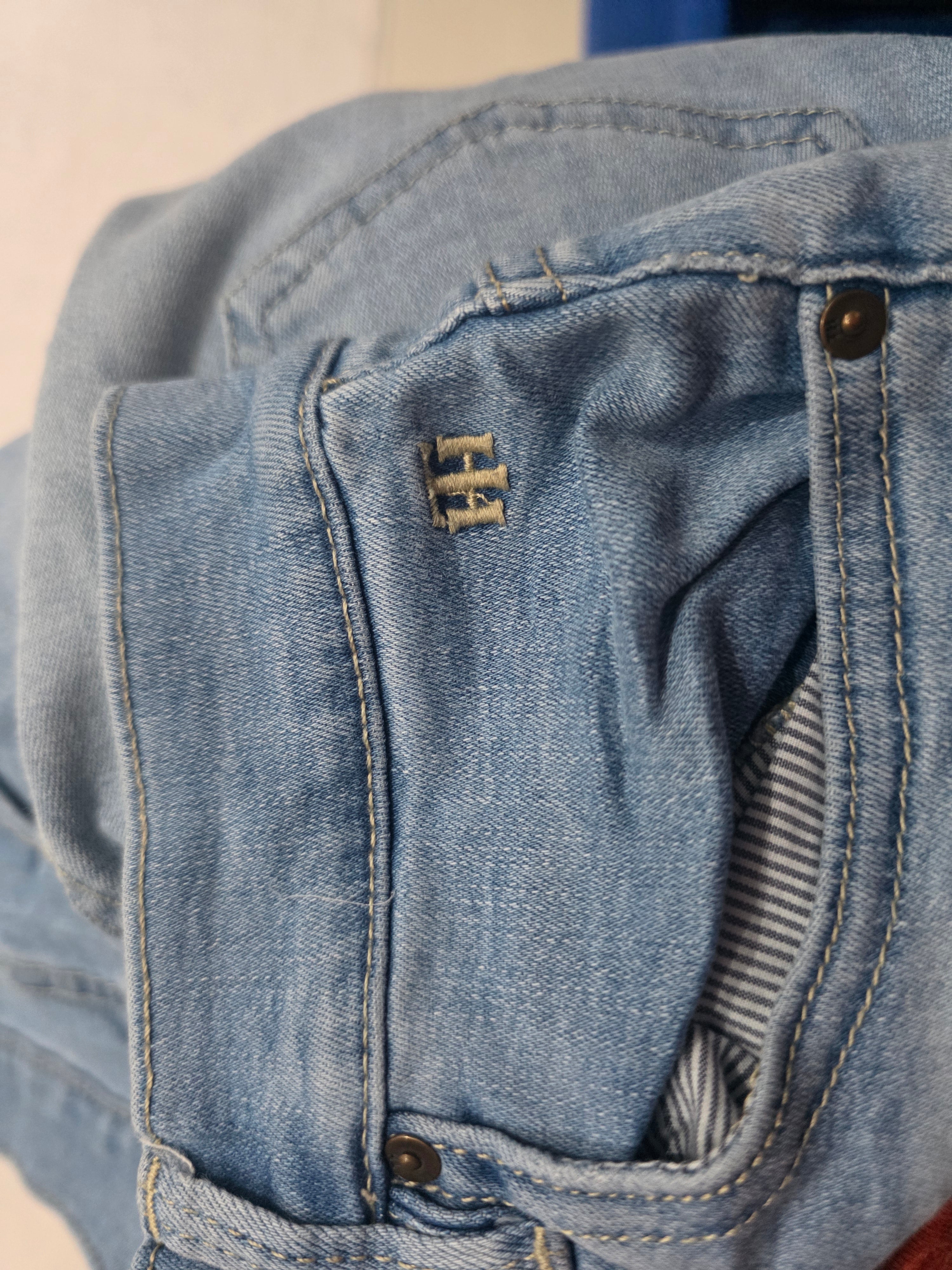 Short De Mezclilla Tommy Hilfiger De Mujer Talla 10 Azul