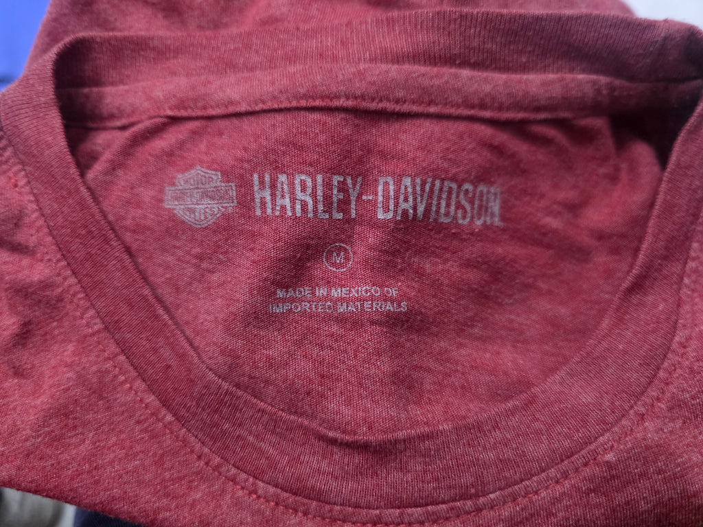 Playera Harley Davidson De Mujer Talla Mediana Color Vino