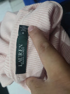 Sueter Ralph Lauren Turtle Neck Rosa Claro Mujer Mediana