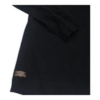 Playera Ralph Lauren Mediana Negra Con Coderas