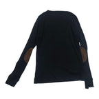 Playera Ralph Lauren Mediana Negra Con Coderas