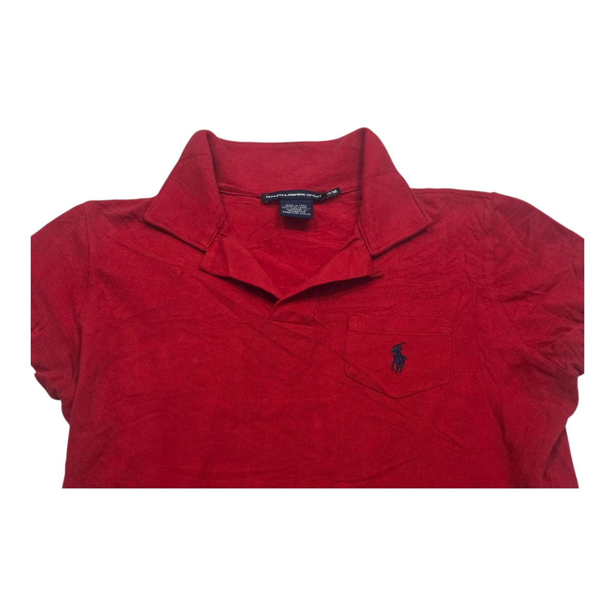Playera Ralph Lauren Sport Roja Dd Mujer Mediana