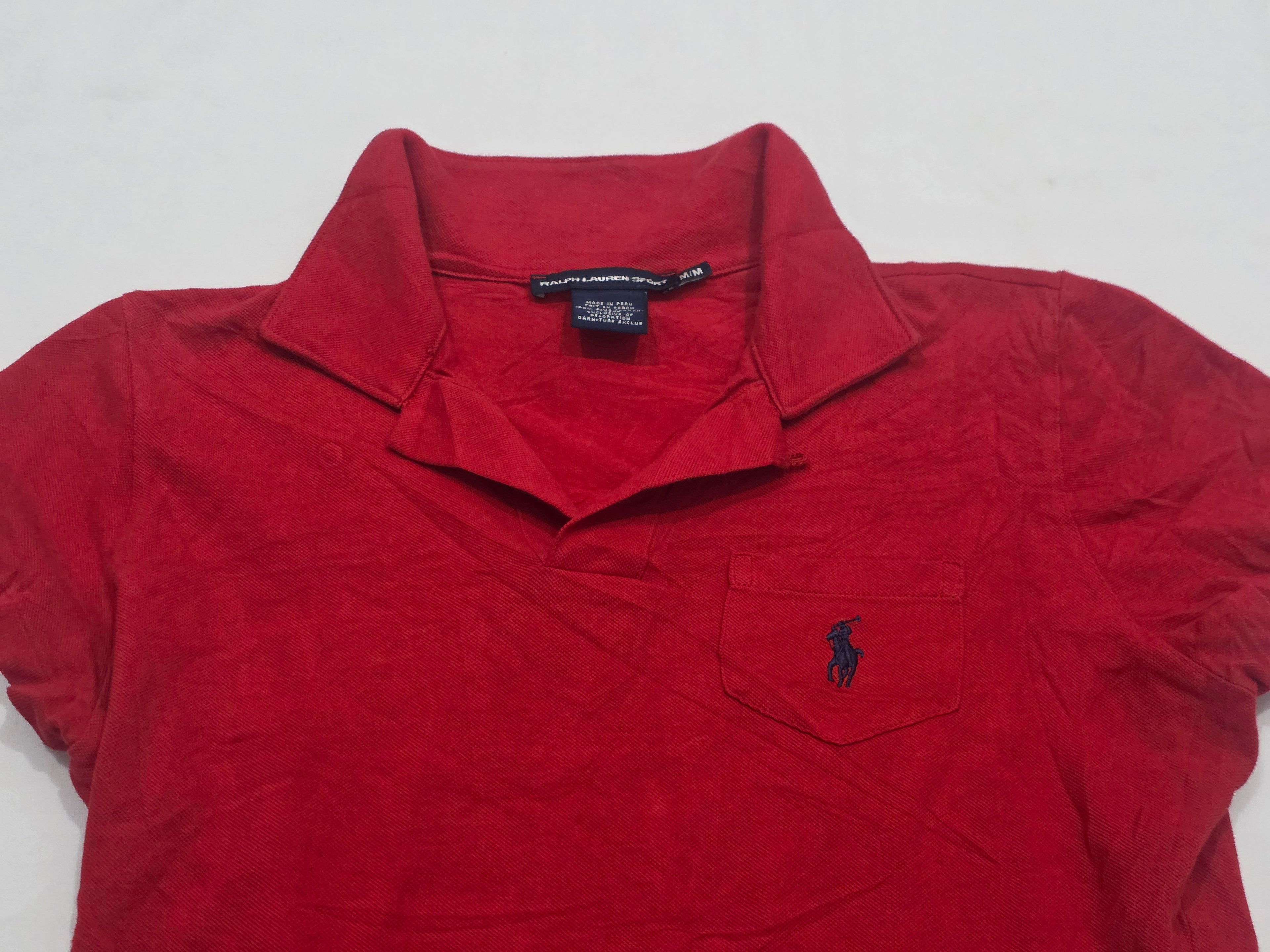Playera Ralph Lauren Sport Roja Dd Mujer Mediana
