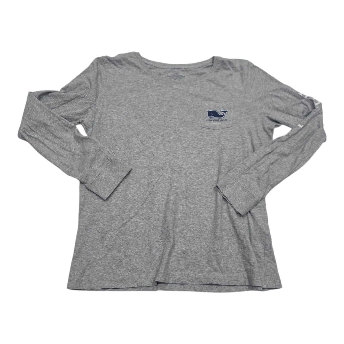 Playera Vineyard Vines Mujer Mediana Color Gris Manga Larga