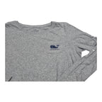 Playera Vineyard Vines Mujer Mediana Color Gris Manga Larga