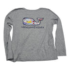 Playera Vineyard Vines Mujer Mediana Color Gris Manga Larga