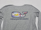 Playera Vineyard Vines Mujer Mediana Color Gris Manga Larga