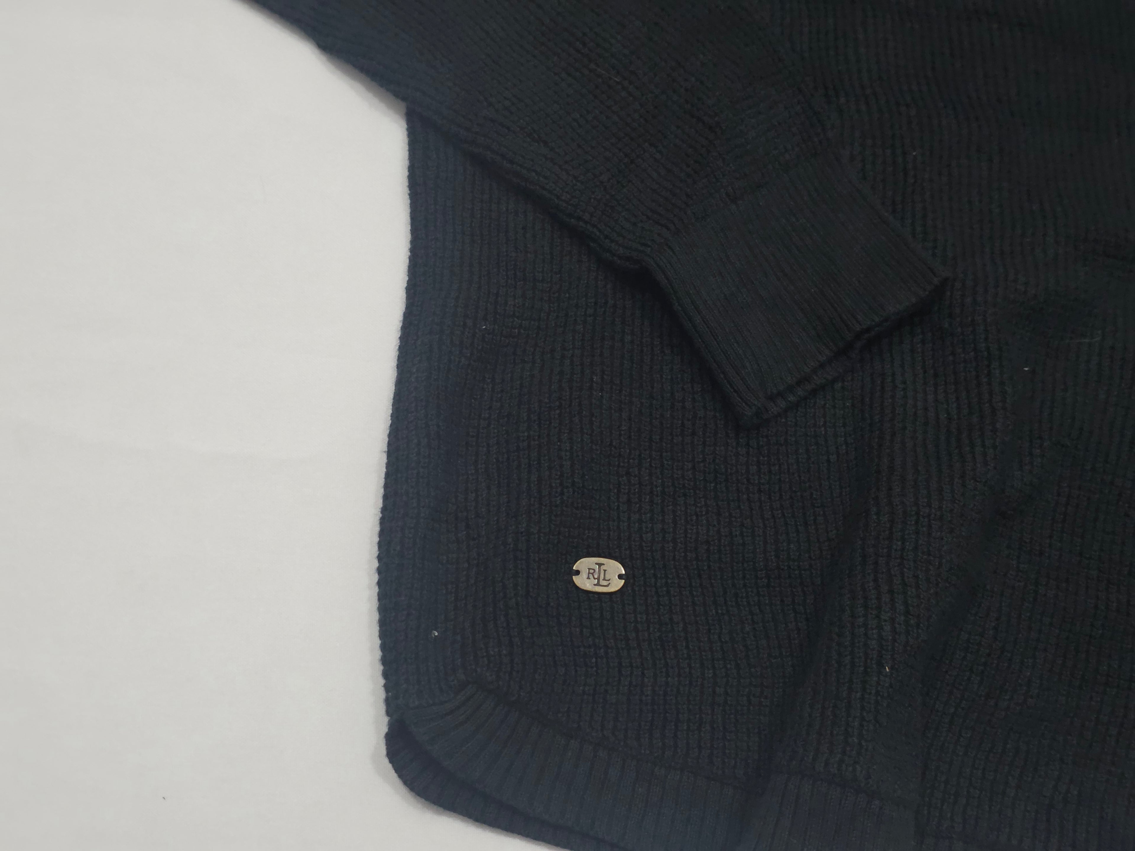 Sueter Con Gorro Ralph Lauren Negro Mujer Talla Grande