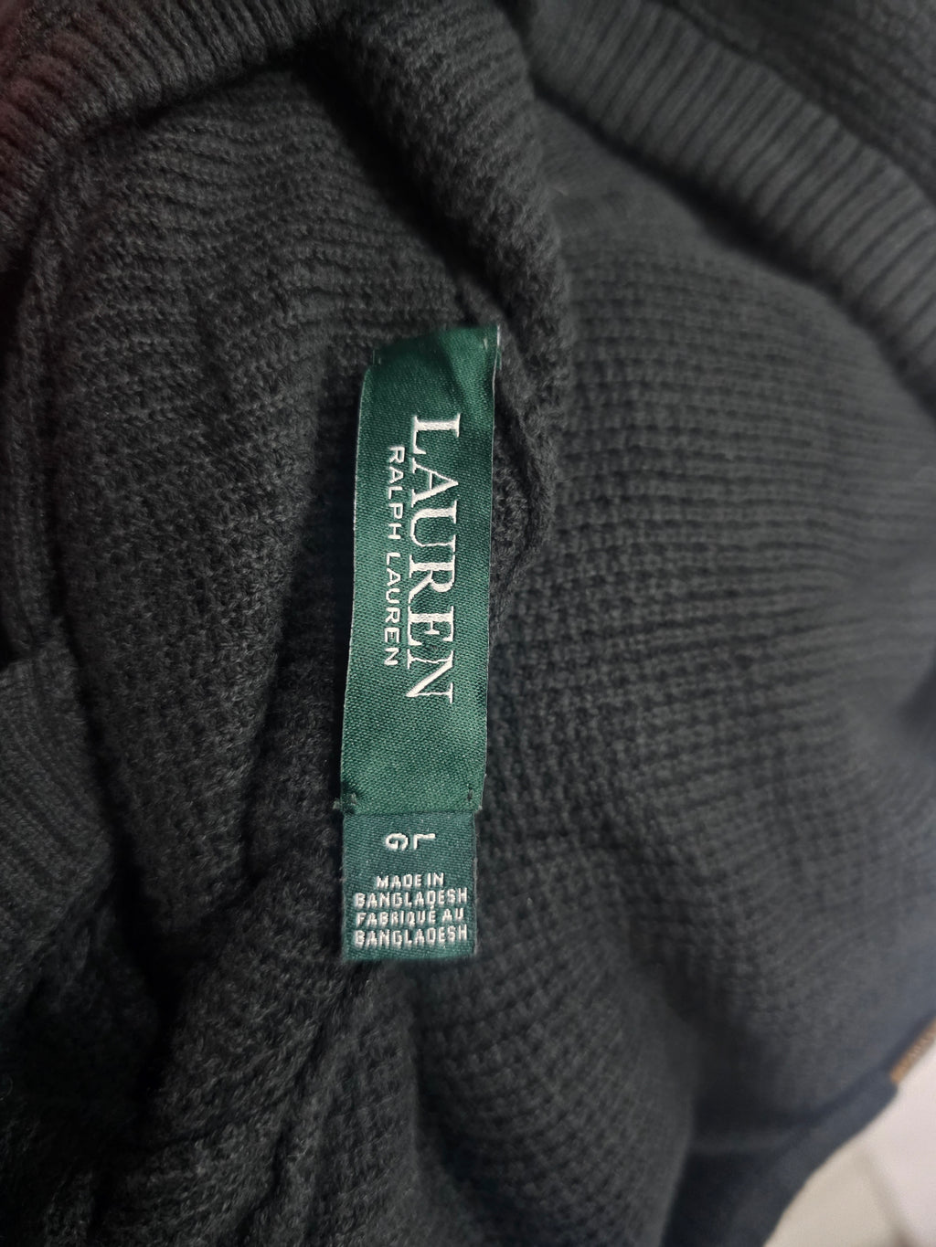 Sueter Con Gorro Ralph Lauren Negro Mujer Talla Grande