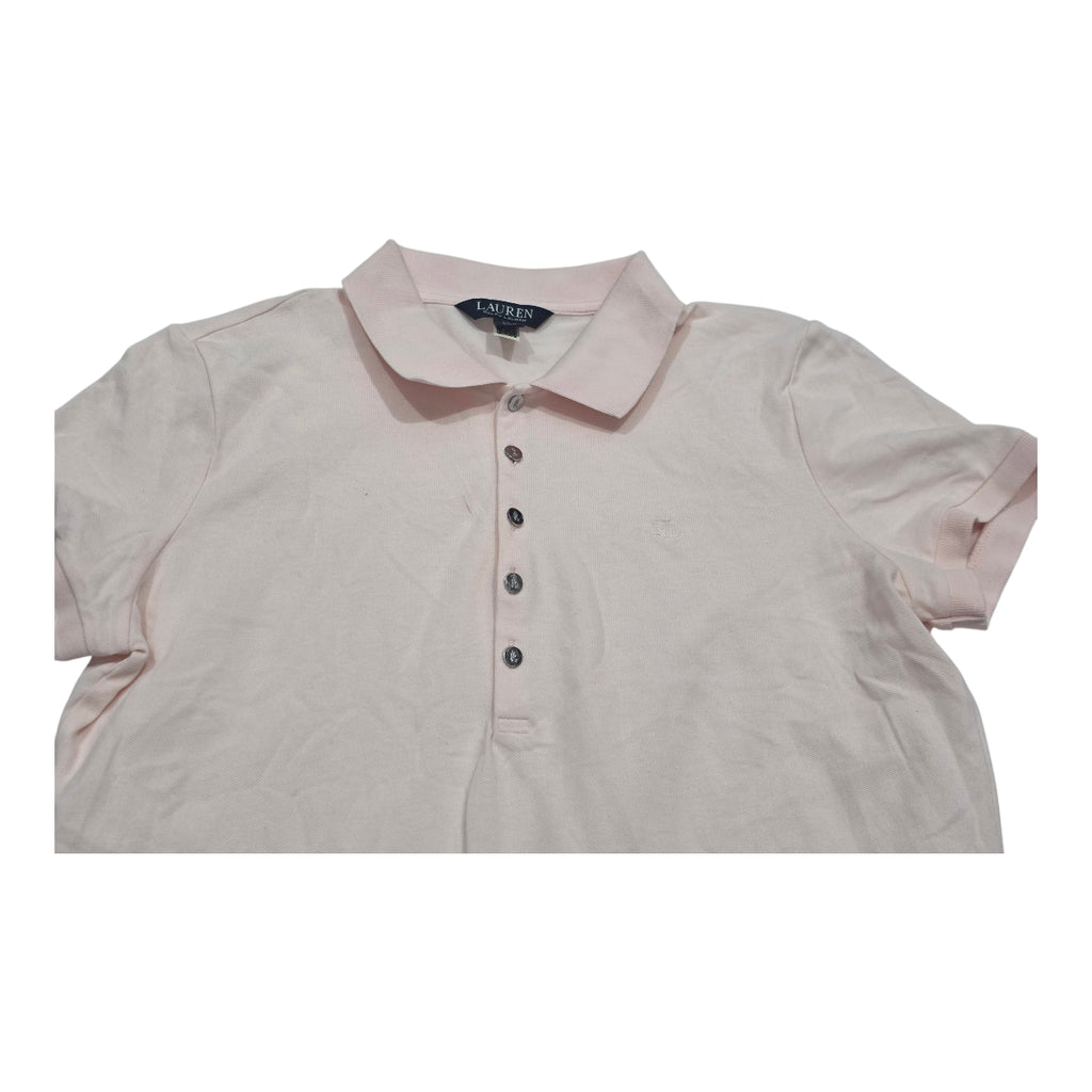 Playera Ralph Lauren Grande Mujer Rosa Claro Cuello Polo