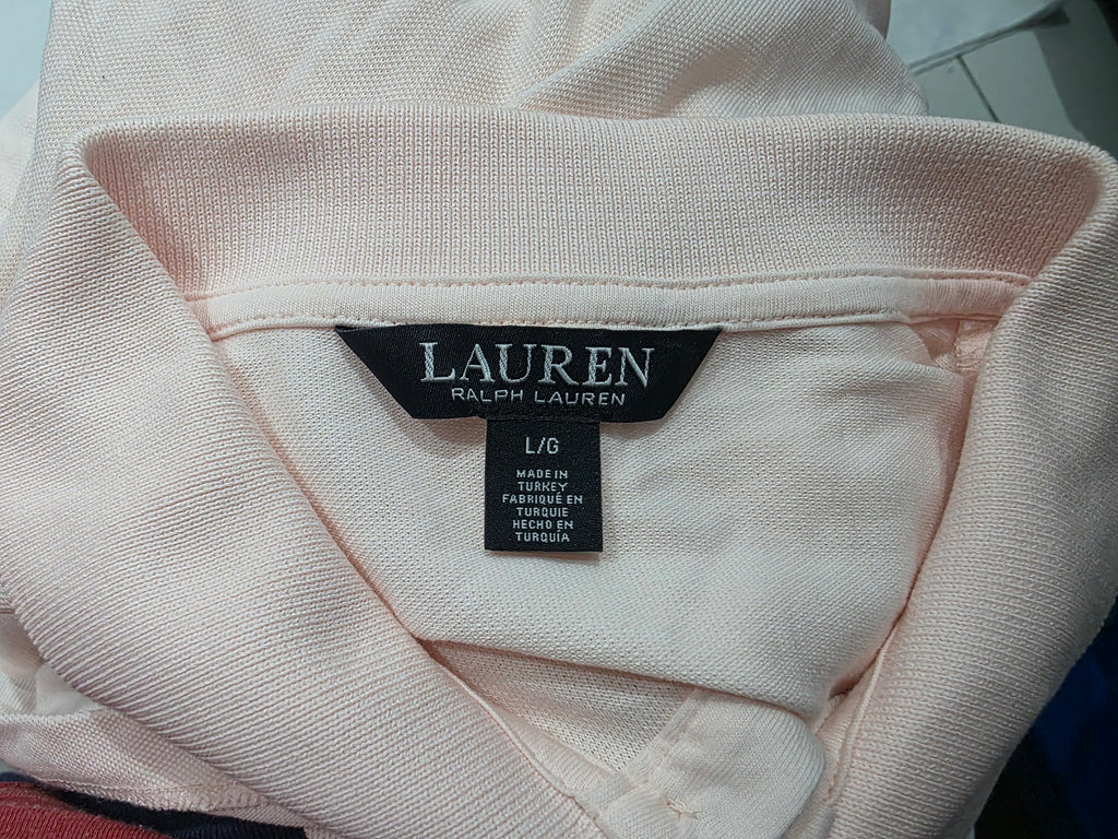 Playera Ralph Lauren Grande Mujer Rosa Claro Cuello Polo