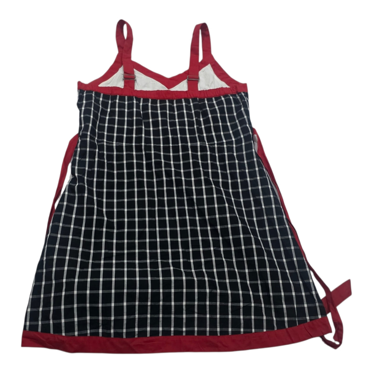 Vestido Columbia Talla Grande Negro A Cuadros