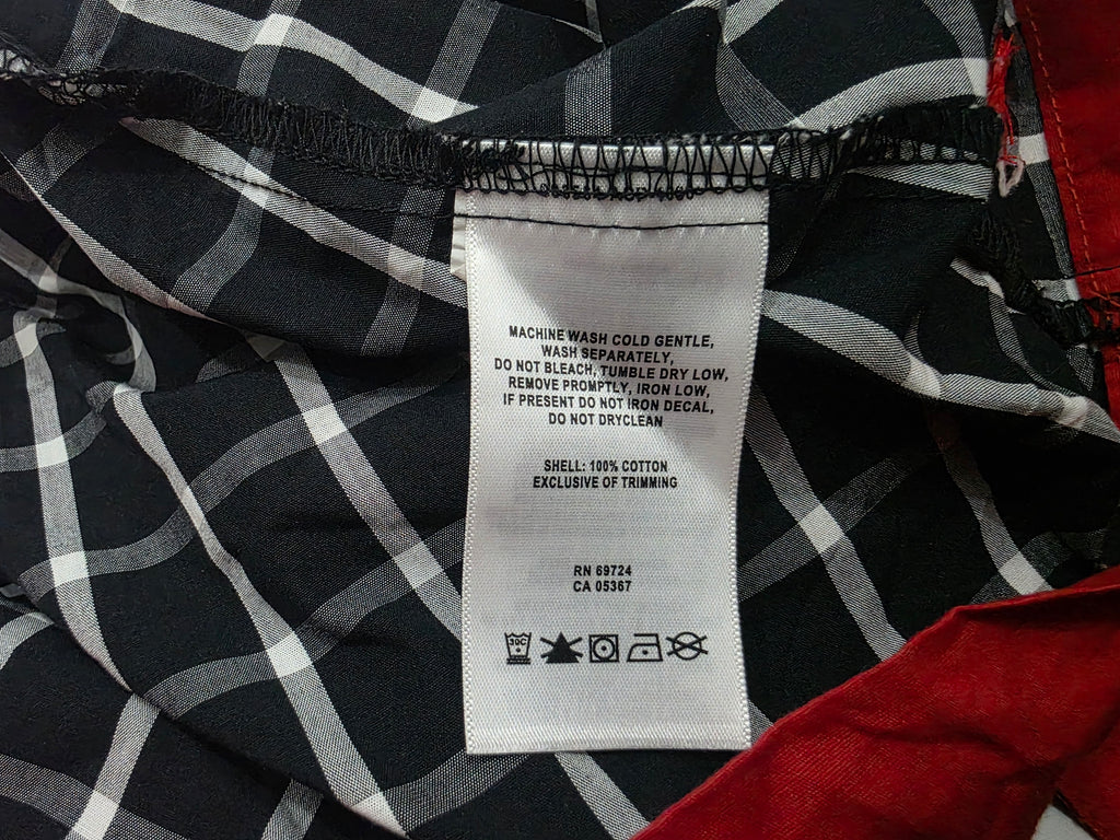 Vestido Columbia Talla Grande Negro A Cuadros
