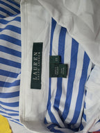Camisa Ralph Lauren De Mujer Talla 2x Blanca Con Azul