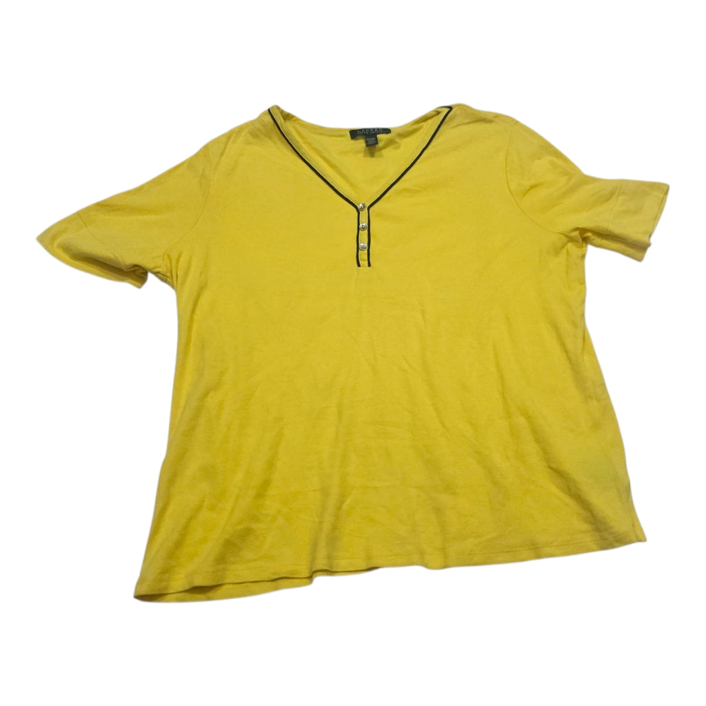 Playera Ralph Lauren De Mujer Talla 2x Amarilla Manga Corta