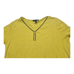 Playera Ralph Lauren De Mujer Talla 2x Amarilla Manga Corta