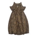 Vestido Ralph Lauren Talla 2 Animal Print Color Cafe