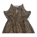 Vestido Ralph Lauren Talla 2 Animal Print Color Cafe