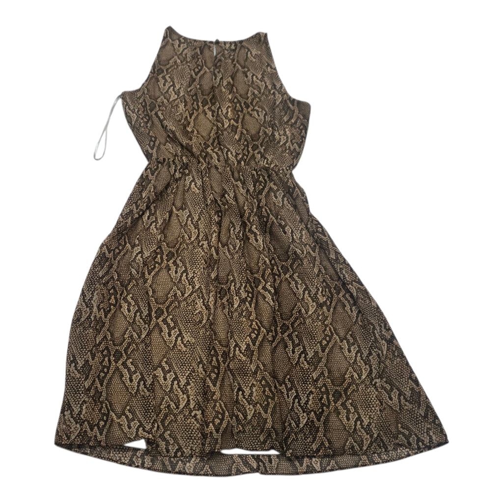 Vestido Ralph Lauren Talla 2 Animal Print Color Cafe