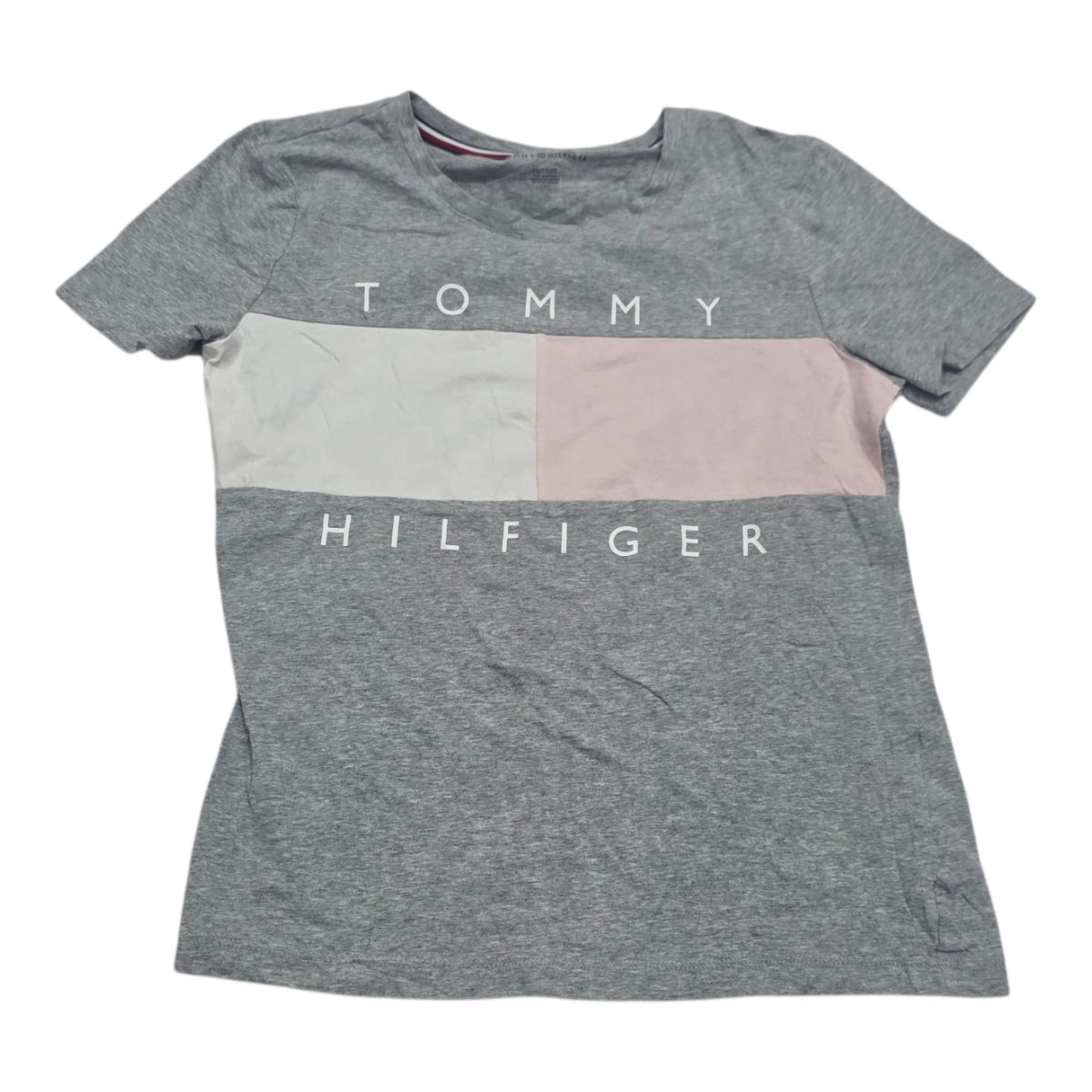 Playera Tommy Hilfiger De Mujer Extra Chica Gris