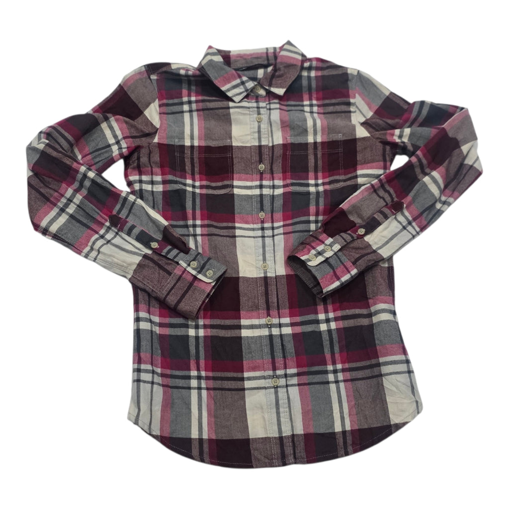 Camisa The North Face Rosa Con Beige Talla Chica A Cuadros
