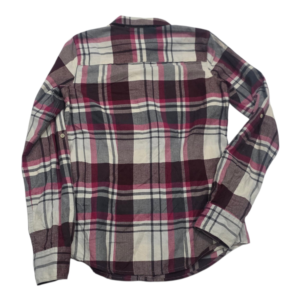Camisa The North Face Rosa Con Beige Talla Chica A Cuadros