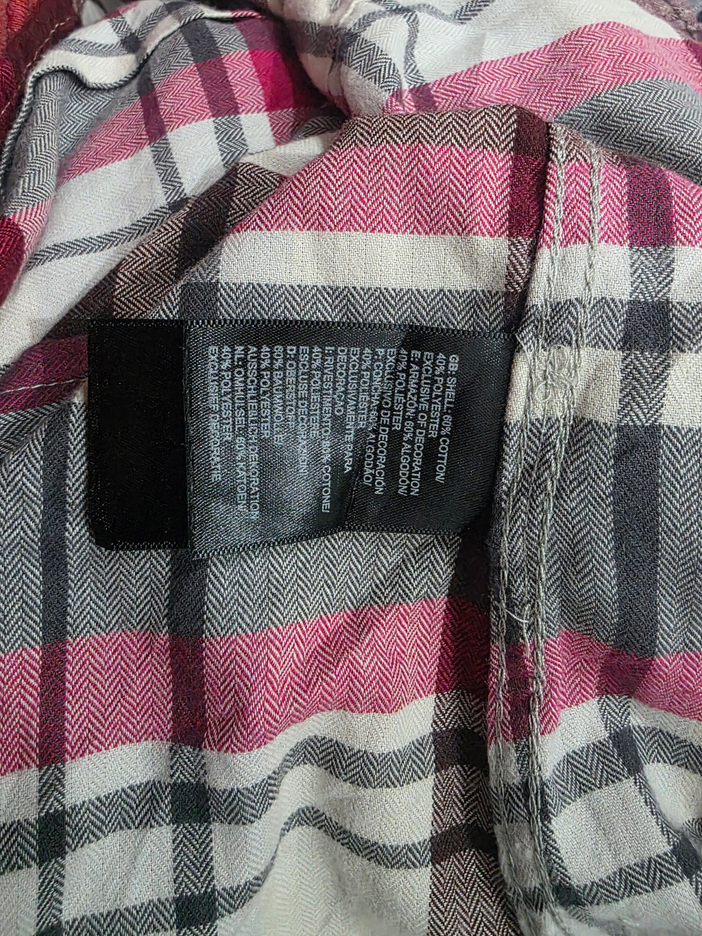 Camisa The North Face Rosa Con Beige Talla Chica A Cuadros